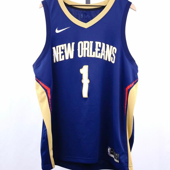 Nike Other - Nike NBA New Orleans Pelicans Zion Williamson #1 Swingman Jersey Men XXL 56 Blue